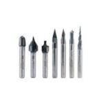 Drill Bit 2 Flute Micro Flat End Mill Mini CNC Router Bit 4mm Shank Tungsten Carbide End Mill-0.7xD4x50L